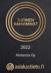 Suomen Vahvimmat 2022 Alinterior Oy certificate