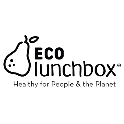 Eco Lunchbox logo with a pear icon and the slogan Healthy for People & the Planet.